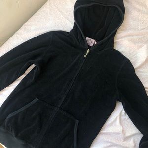 amazing Juicy Couture black velour track jacket!!